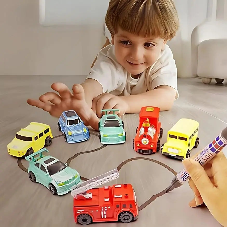 Induktions-Spielzeugauto folgt gezeichneten Linien - Lernspielzeug