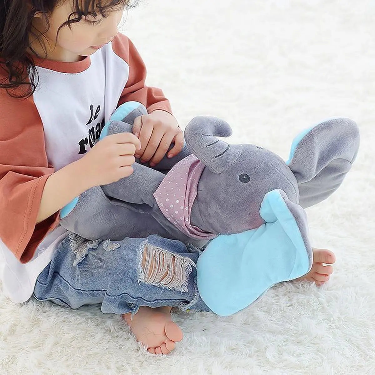 Interaktiver Plüsch Elefant mit Musik und beweglichen Ohren