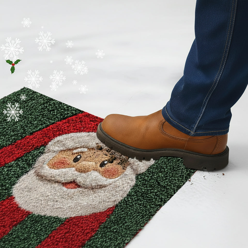 Weihnachtsfußmatte mit festlichem Design – rutschfest & wetterfest