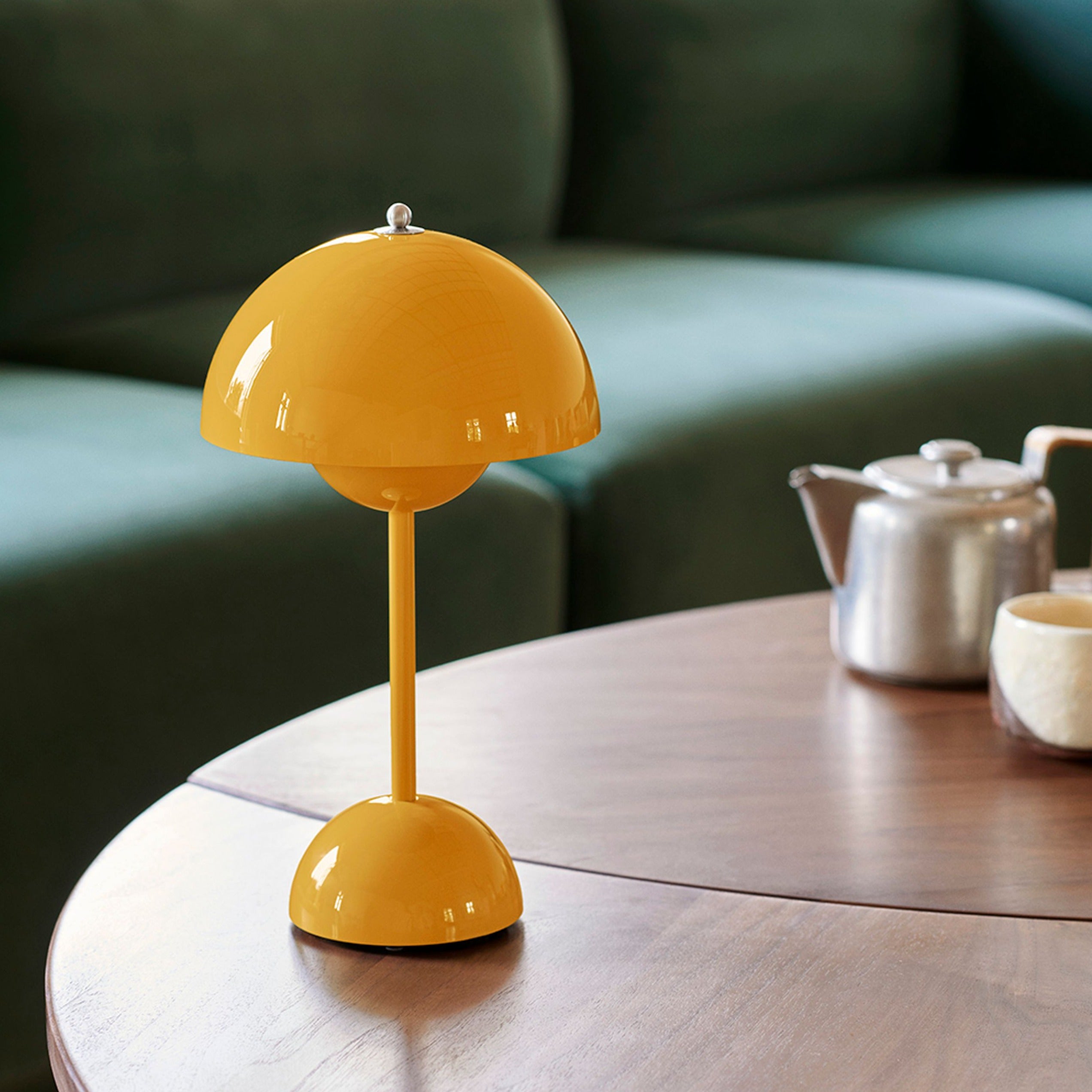 Kabellose LED-Tischlampe Retro-Pilz-Design dimmbar per Touch