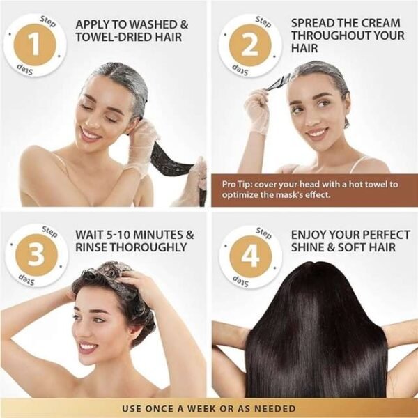 Reparierende Haarcreme für geschädigtes Haar - Glanz & Feuchtigkeit