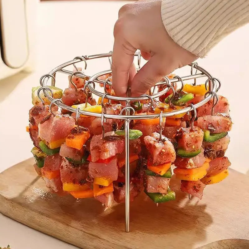 Airfryer Grillspieß für Kebab - Vertikaler Drehspieß Heißluftfritteuse