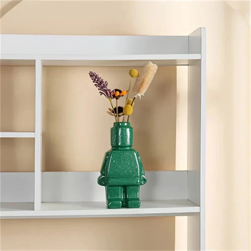 Vase im Bauklotz Design – moderne Dekoration für Innenräume