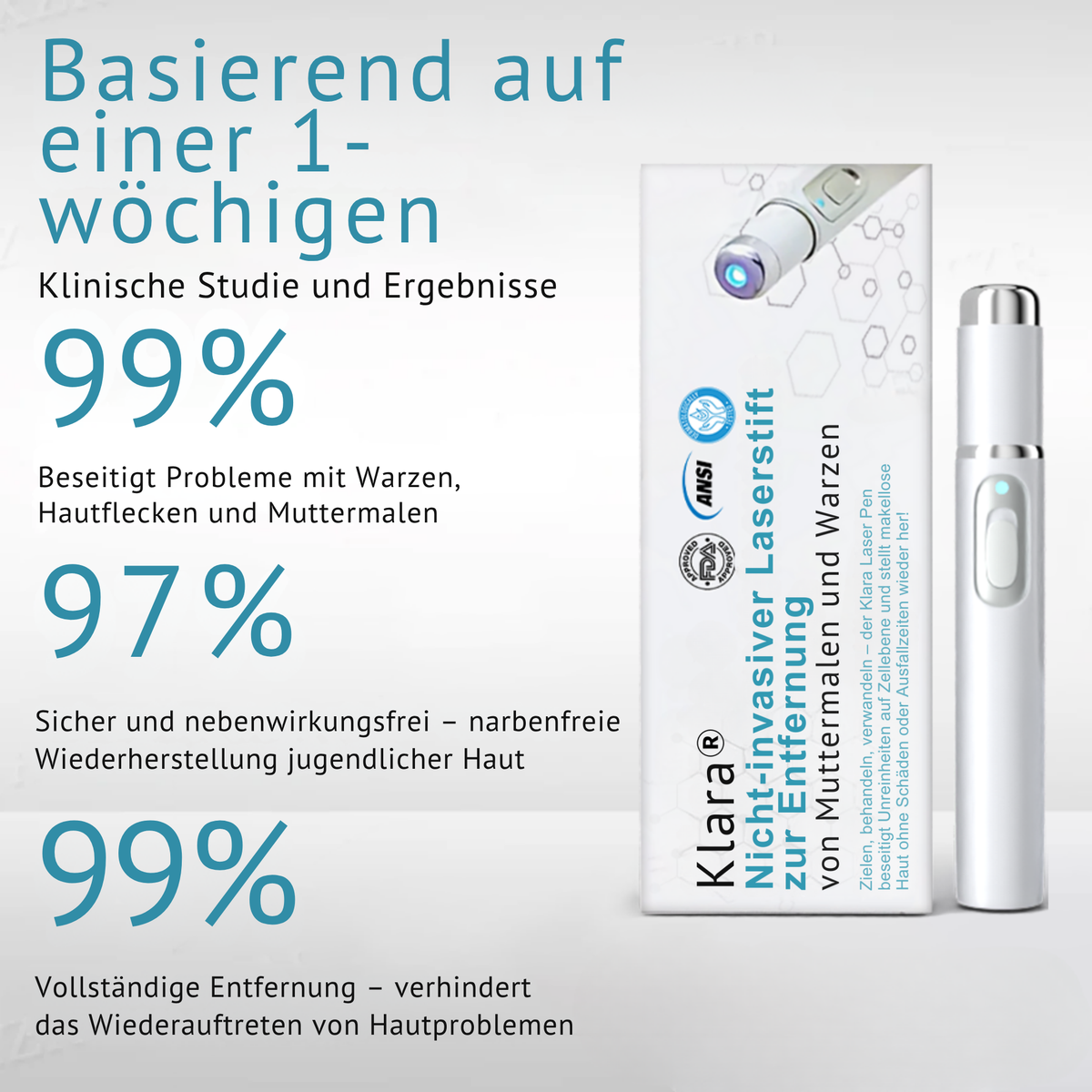 CO₂ Laser Pen für Hautunreinheiten - Warzen & Muttermale entfernen