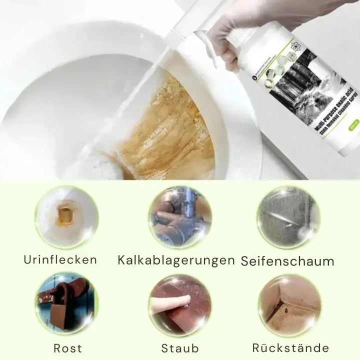 Kalk-Rostentferner Spray 300ml - Oxalsäure Reiniger für Bad & Küche