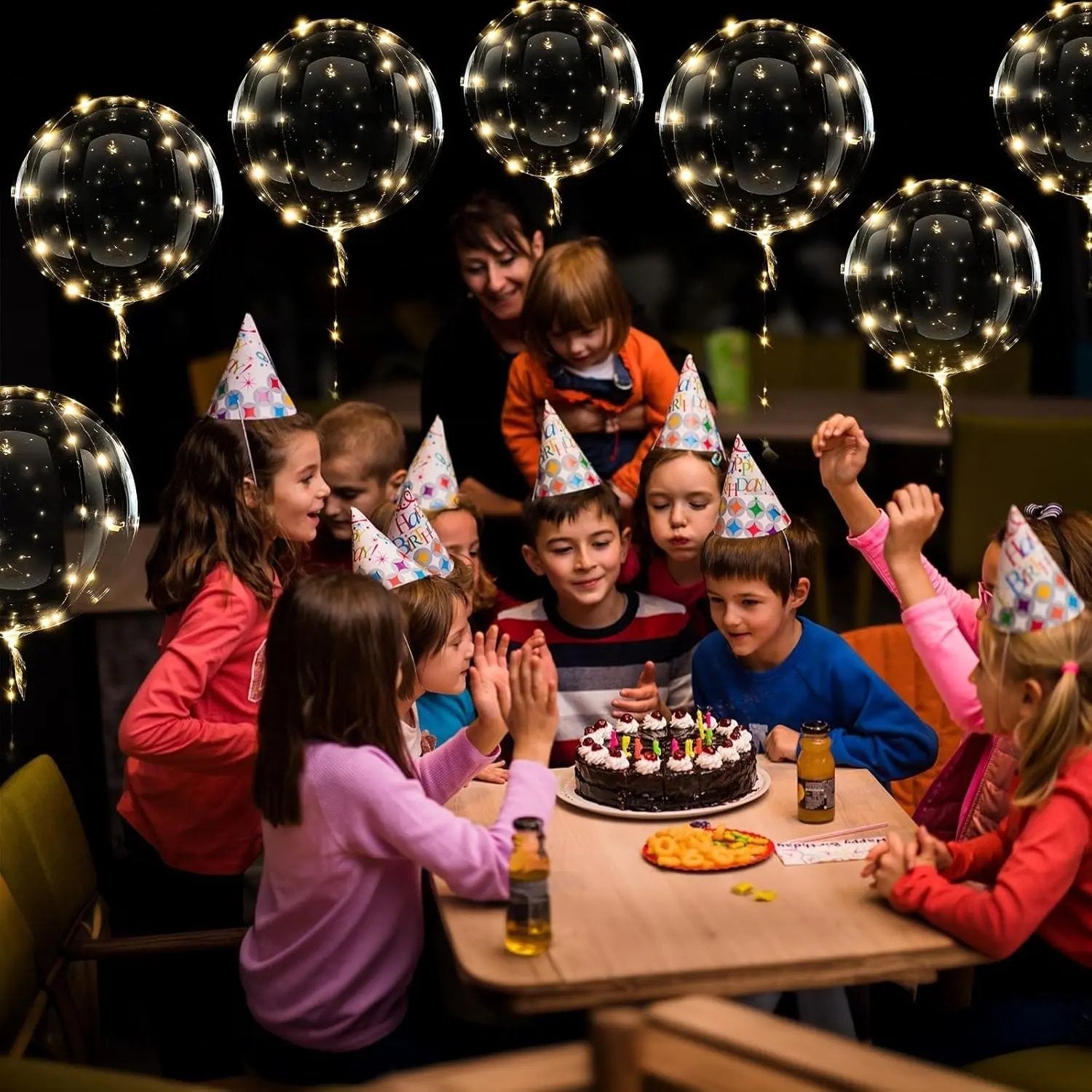 LED Luftballons mit Licht - Transparente Beleuchtung für Feiern