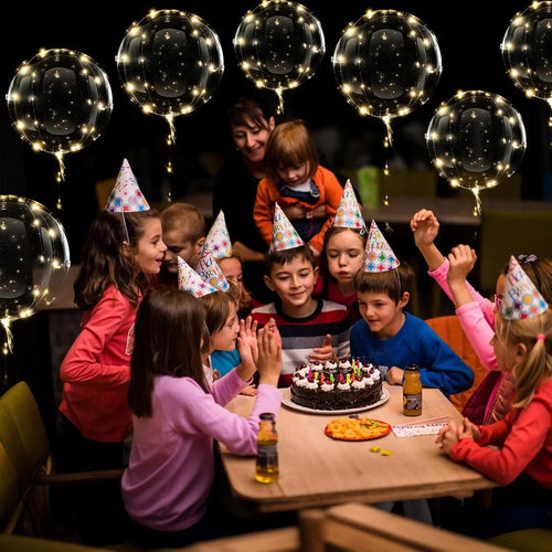 LED Luftballons mit Licht - Transparente Beleuchtung für Feiern