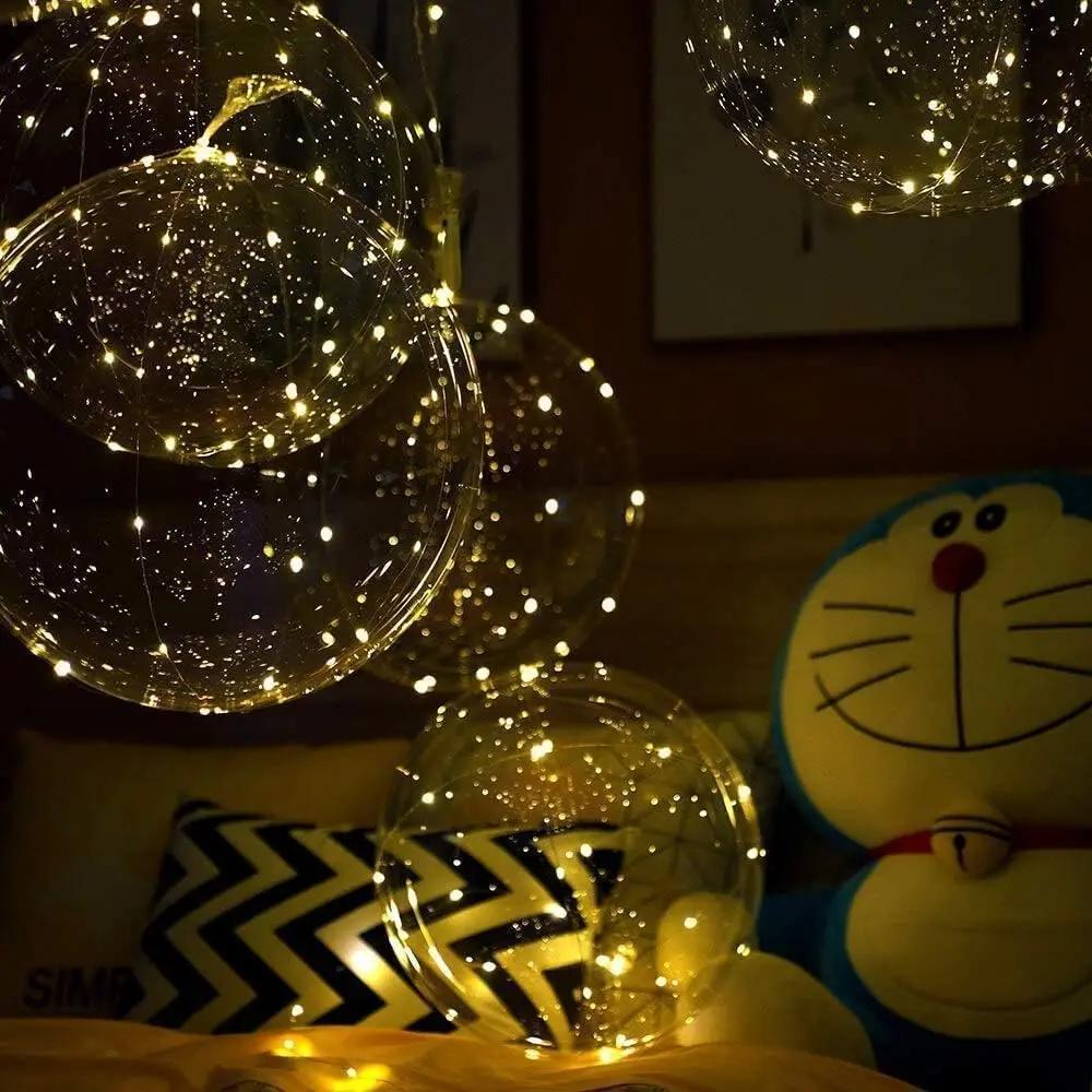 LED Luftballons mit Licht - Transparente Beleuchtung für Feiern