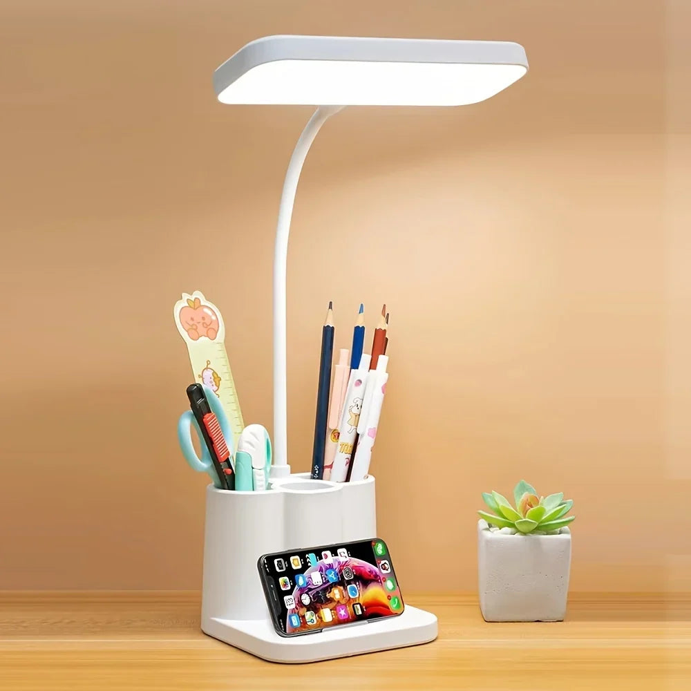 Schreibtischlampe mit verstellbarem Arm und USB-Aufladung