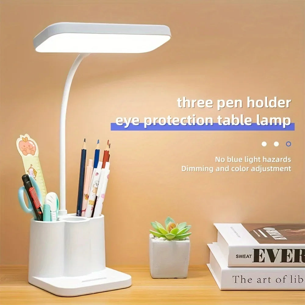 Schreibtischlampe mit verstellbarem Arm und USB-Aufladung