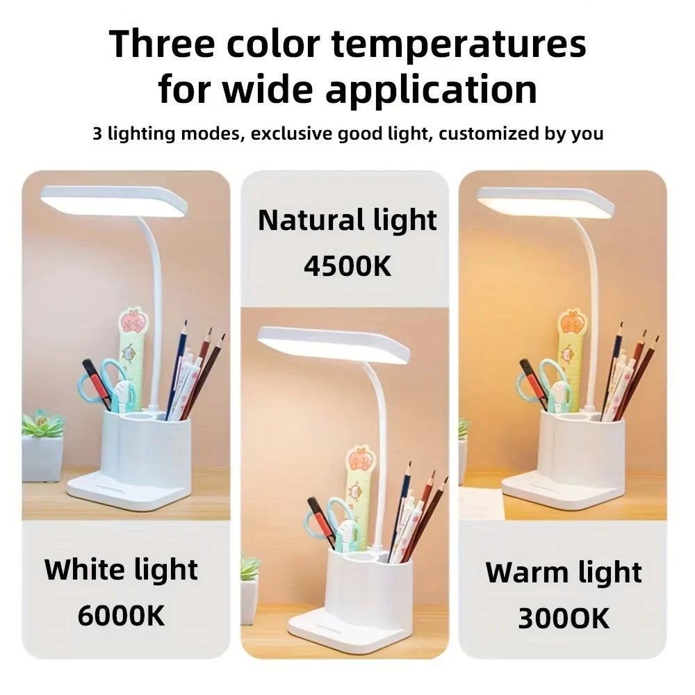 Schreibtischlampe mit verstellbarem Arm und USB-Aufladung