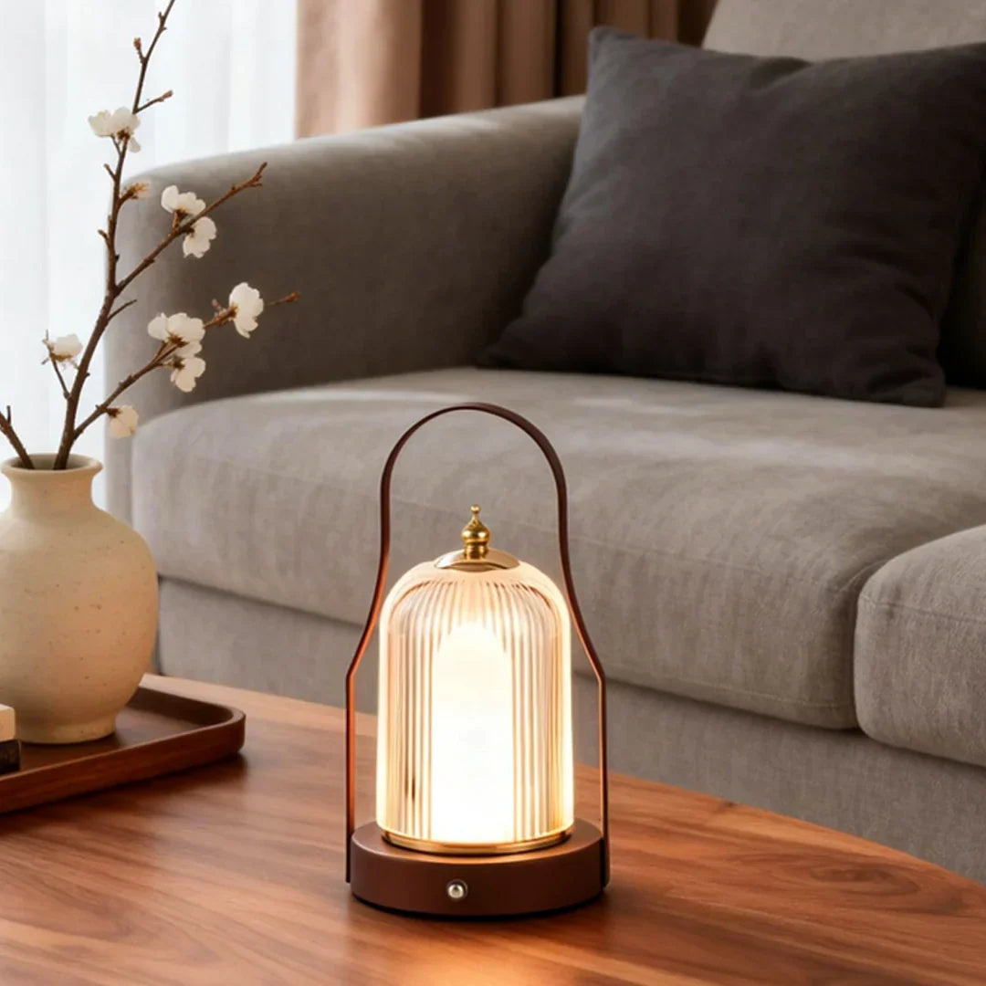 Tischlampe kabellos – USB aufladbar mit Touch-Steuerung
