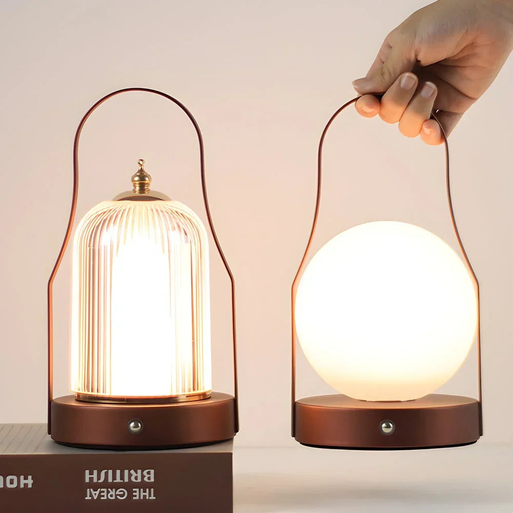 Tischlampe kabellos – USB aufladbar mit Touch-Steuerung