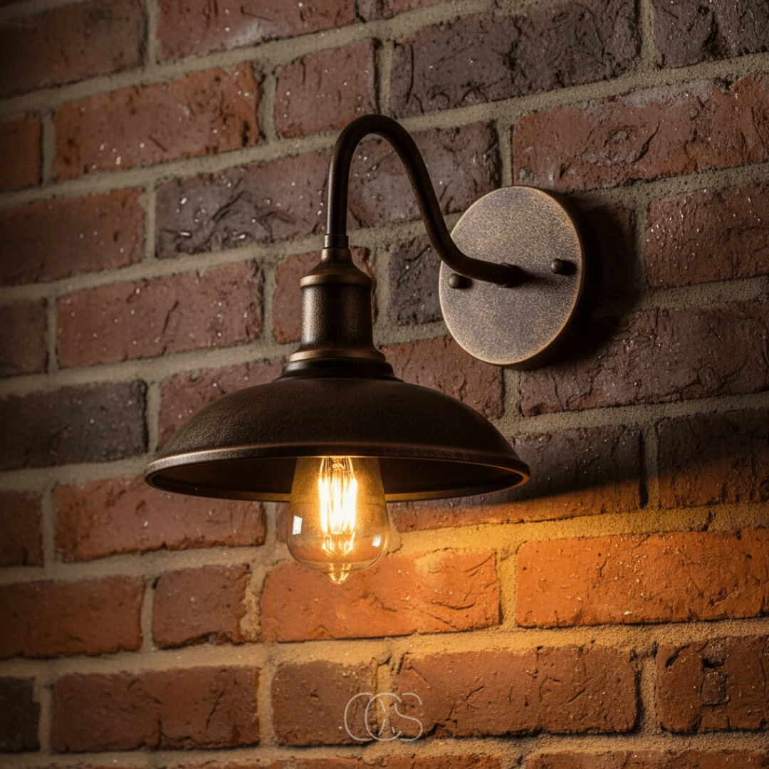 Außenwandleuchte Vintage – wetterfeste Wandlampe mit warmem Licht