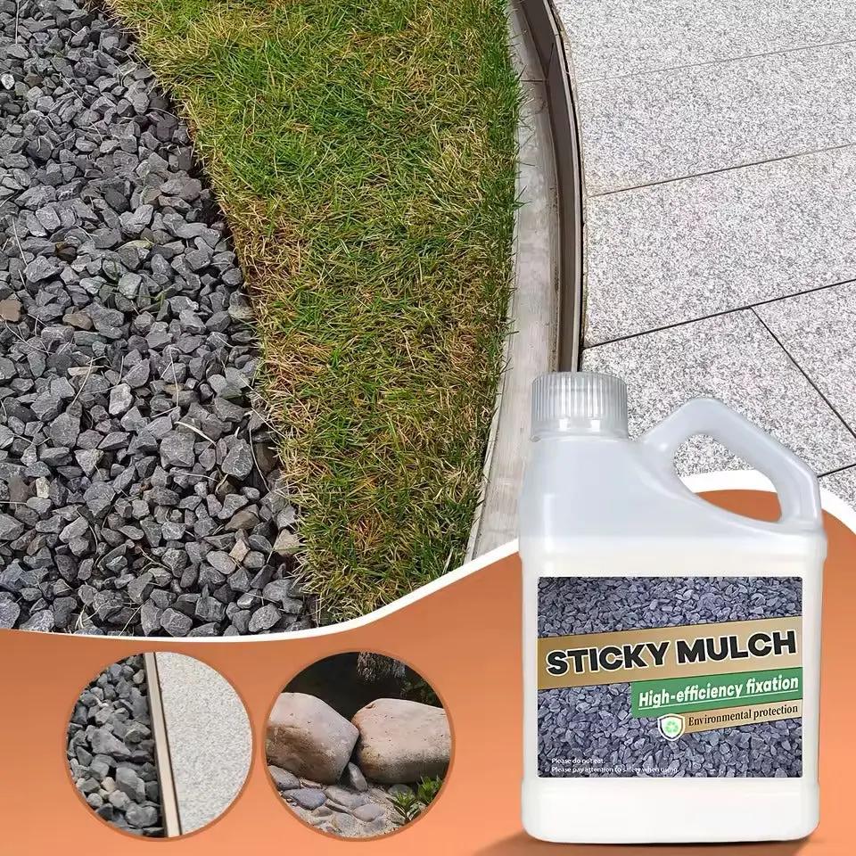 Kleber für Mulch und Kies - Fixiermittel für Gartenflächen 500g