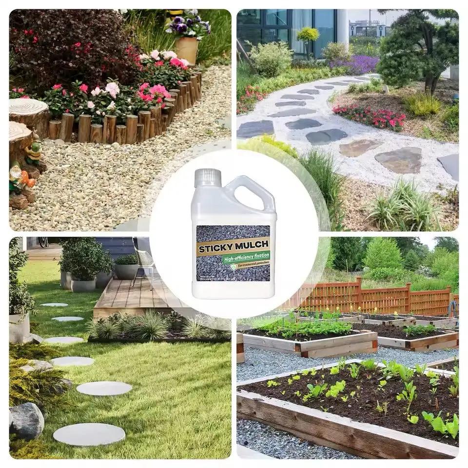 Kleber für Mulch und Kies - Fixiermittel für Gartenflächen 500g