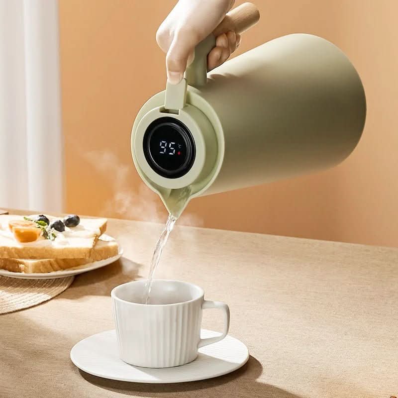 Edelstahl Thermoskanne 1 Liter – auslaufsicher und doppelwandig