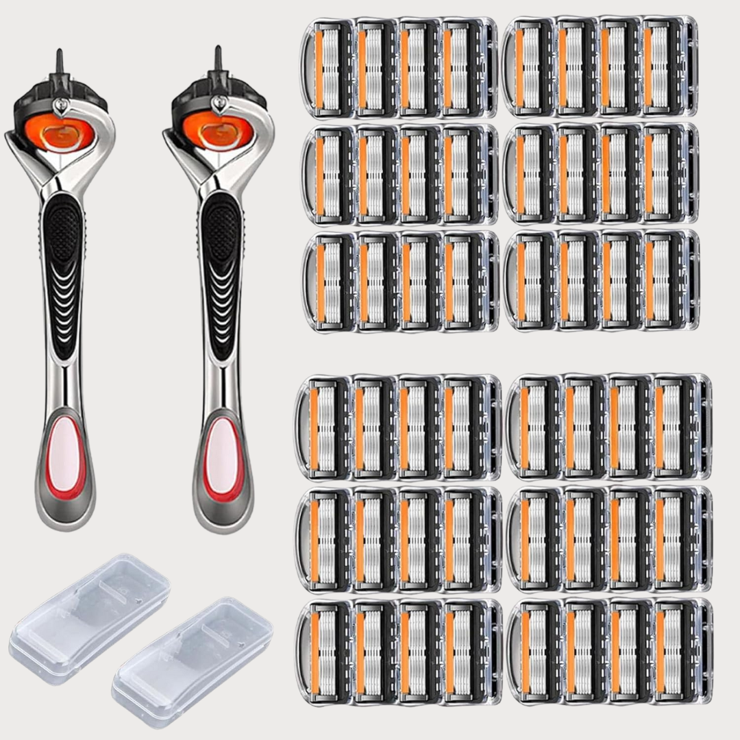 Rasierklingen Set mit ergonomischem Griff - Mehrschichtklingen