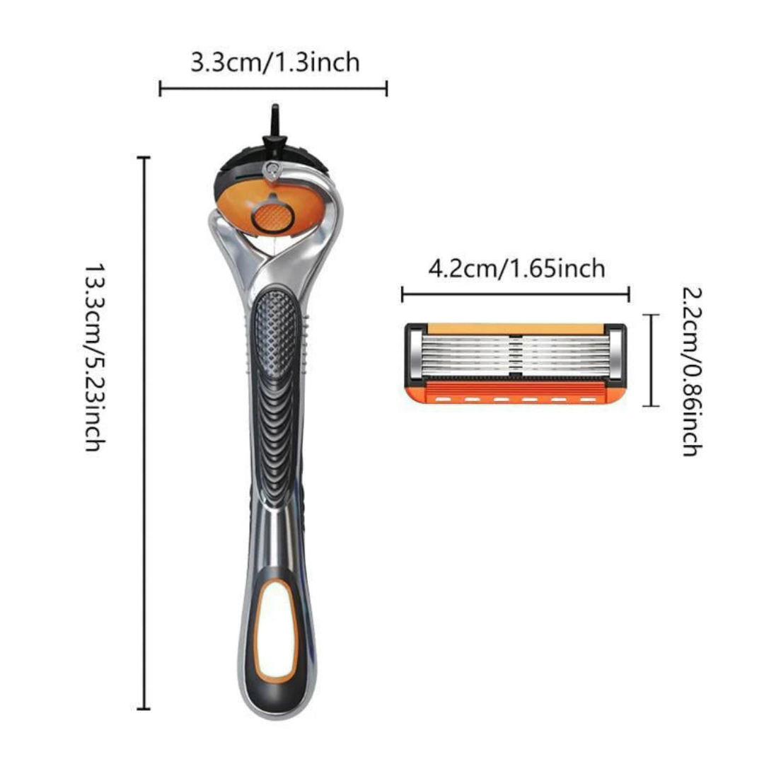 Rasierklingen Set mit ergonomischem Griff - Mehrschichtklingen