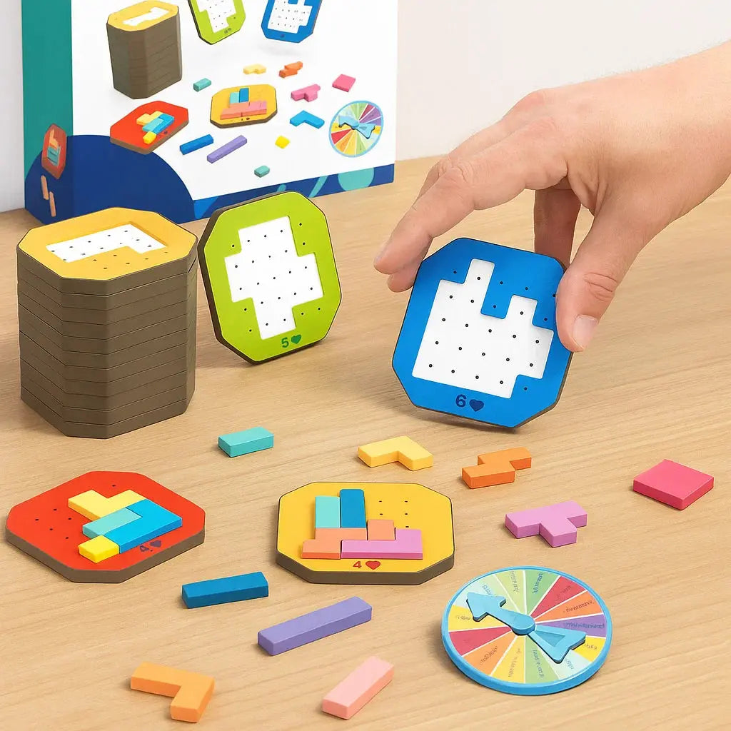Kinder Puzzle Logikspiel 108 Teile - Lernspielzeug ab 4 Jahren