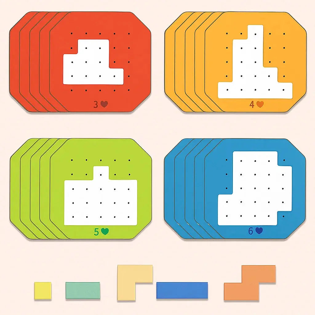 Kinder Puzzle Logikspiel 108 Teile - Lernspielzeug ab 4 Jahren