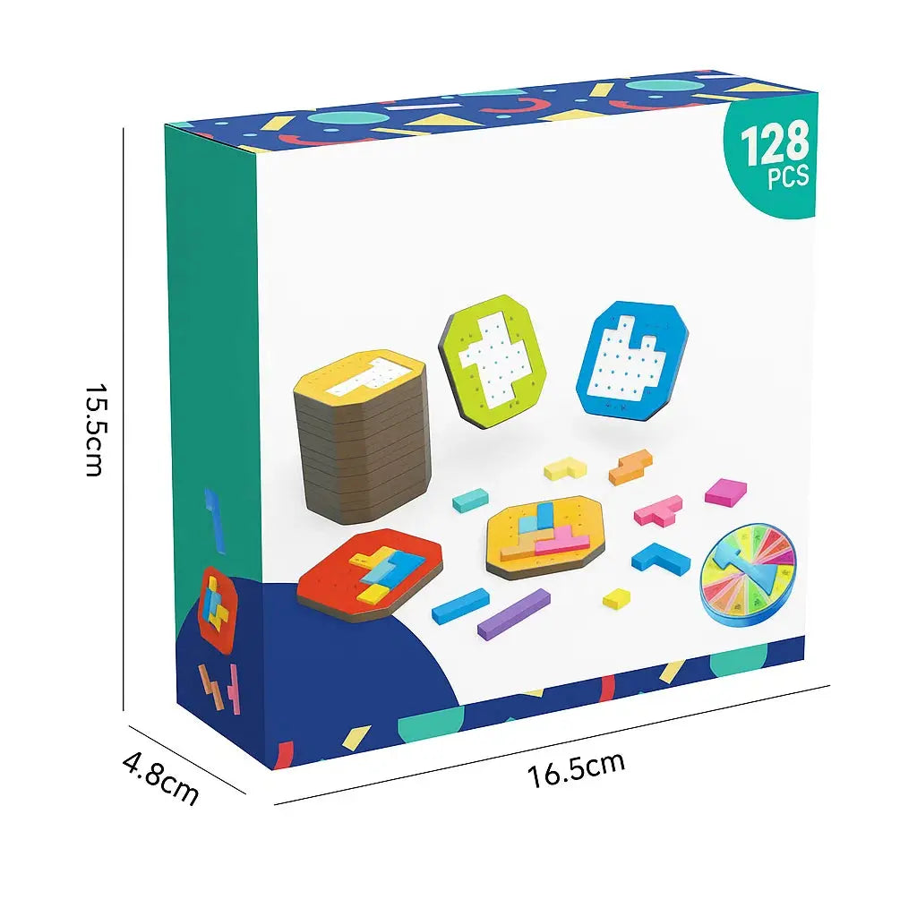 Kinder Puzzle Logikspiel 108 Teile - Lernspielzeug ab 4 Jahren