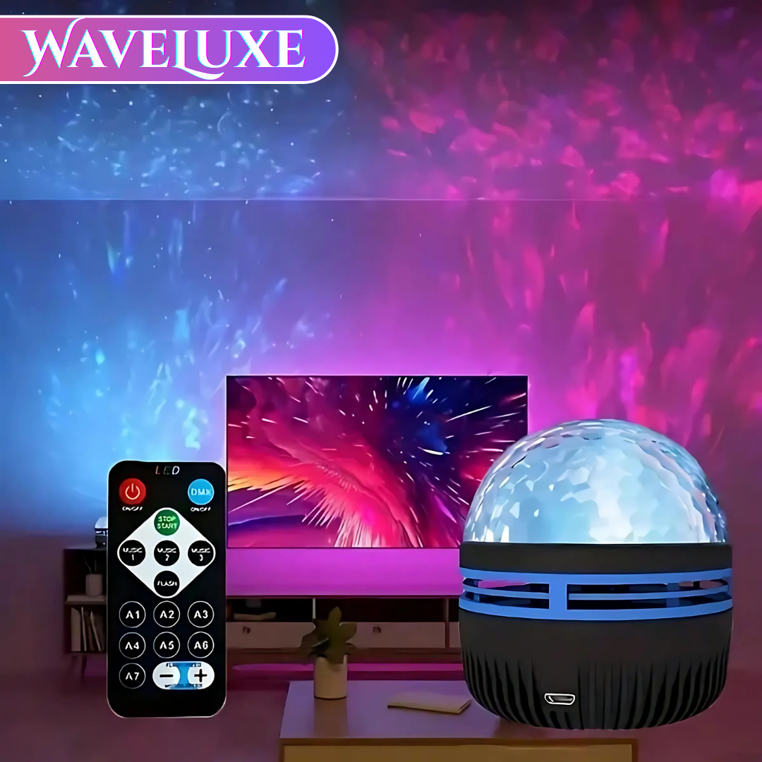 LED Projektor Wasser Aurora Effekt mit Fernbedienung Stimmungslicht