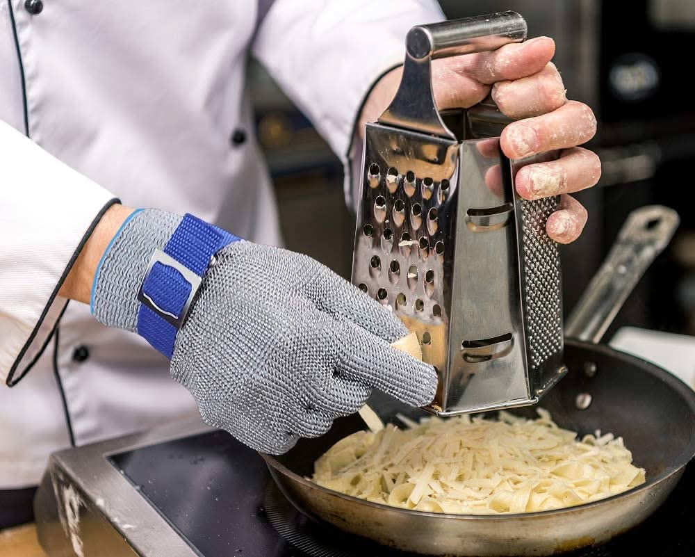 Schnittschutzhandschuhe Edelstahl ANSI A9 für Küche und Mandoline