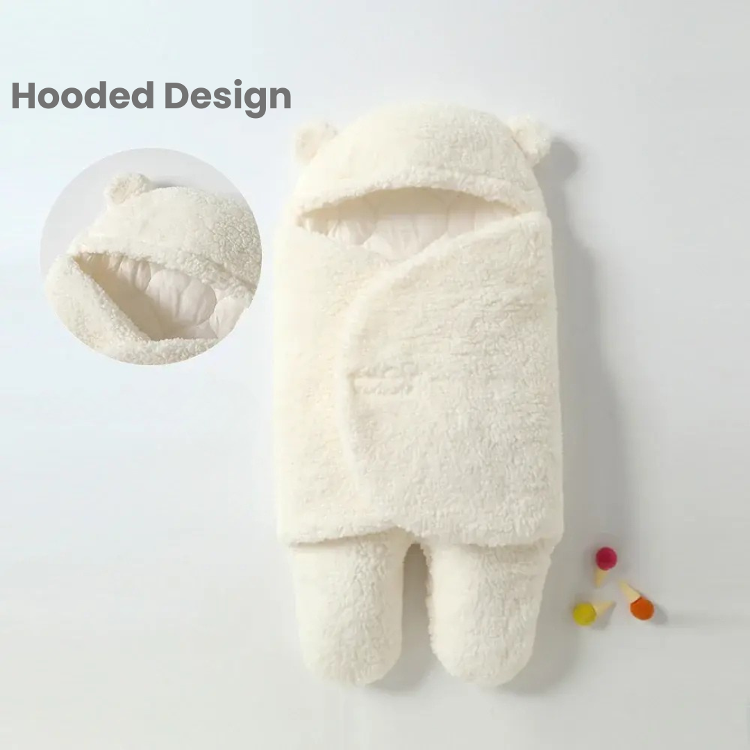 Baby Wickeldecke aus Sherpa - Weiche Babydecke für Neugeborene