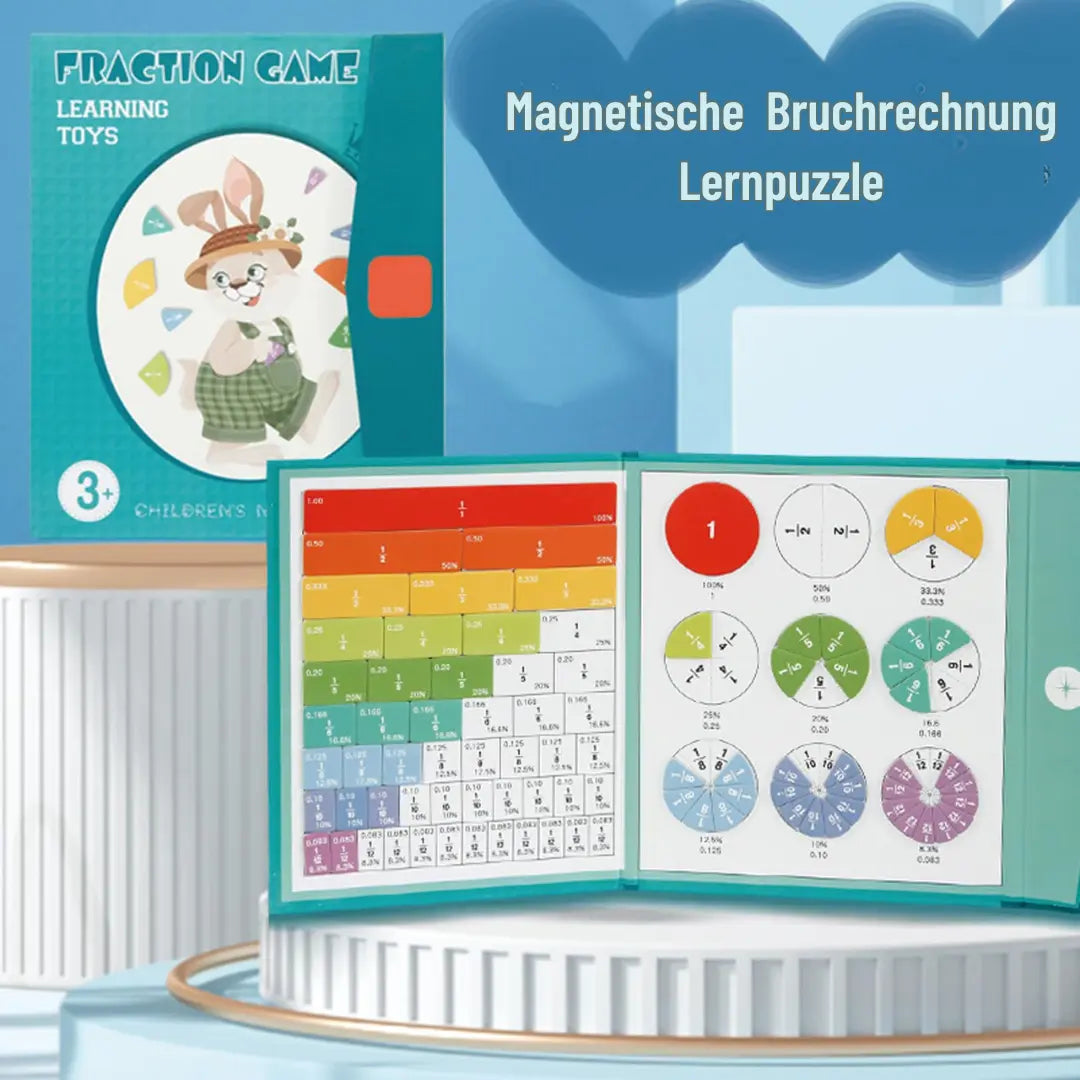 Magnetisches Bruchrechnen Lernspielzeug für Kinder ab 6 Jahren