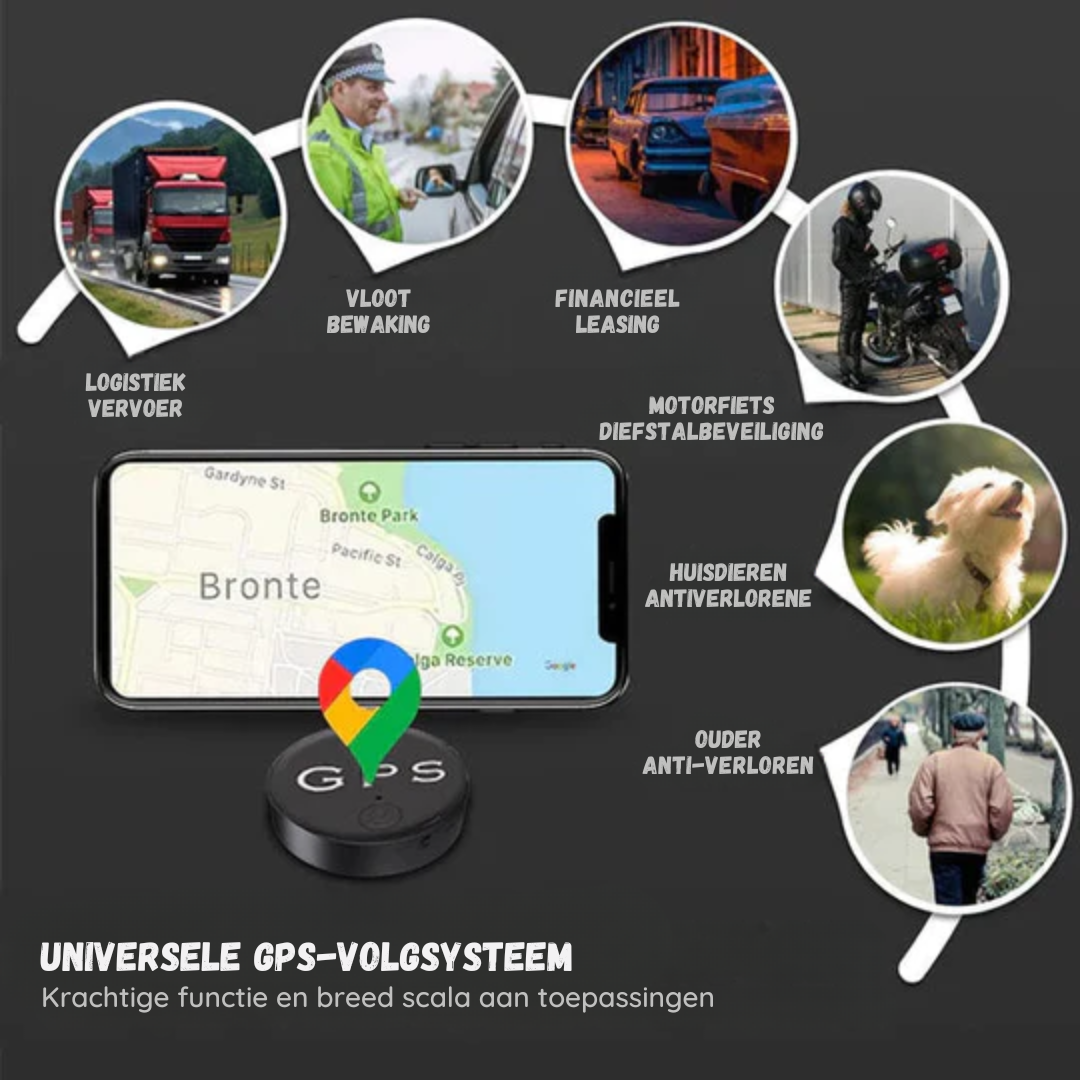 Mini GPS Tracker Magnetisch - Kompakter Peilsender für Auto & Fahrrad