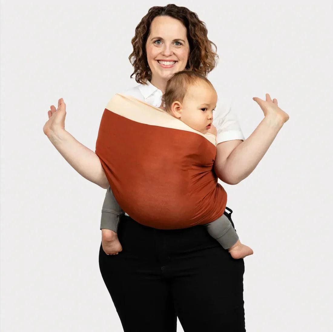 Babytrage Bio-Baumwolle - Ergonomische Tragehilfe ohne Schnallen