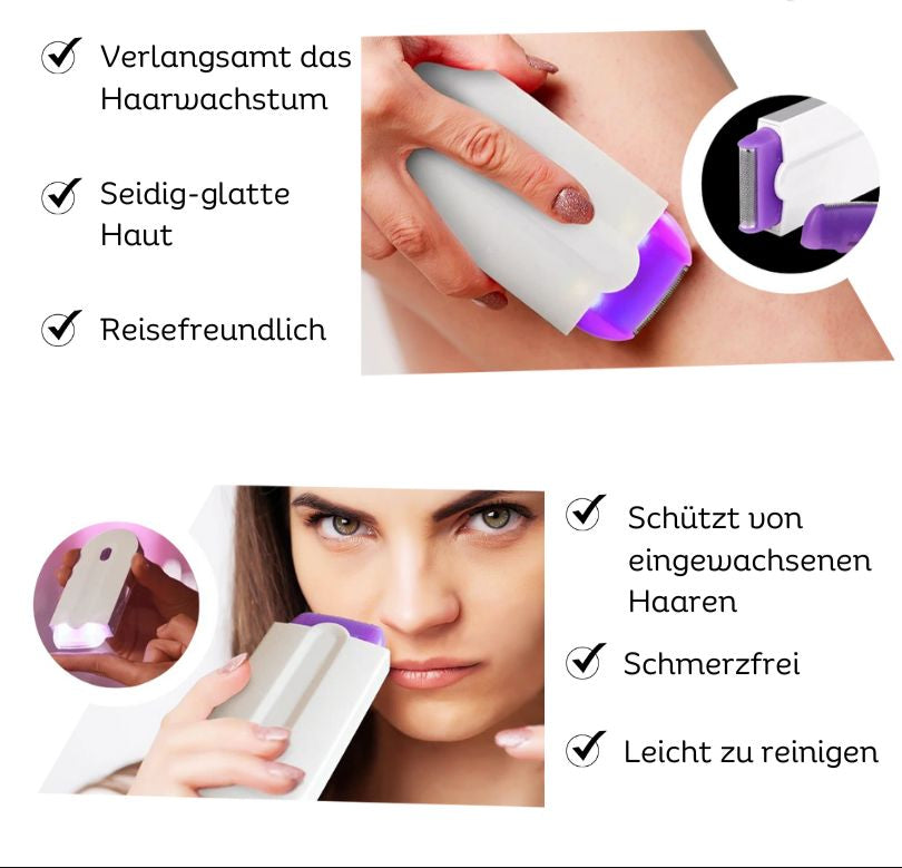 Elektrischer Haarentferner für Gesicht und Körper - USB aufladbar