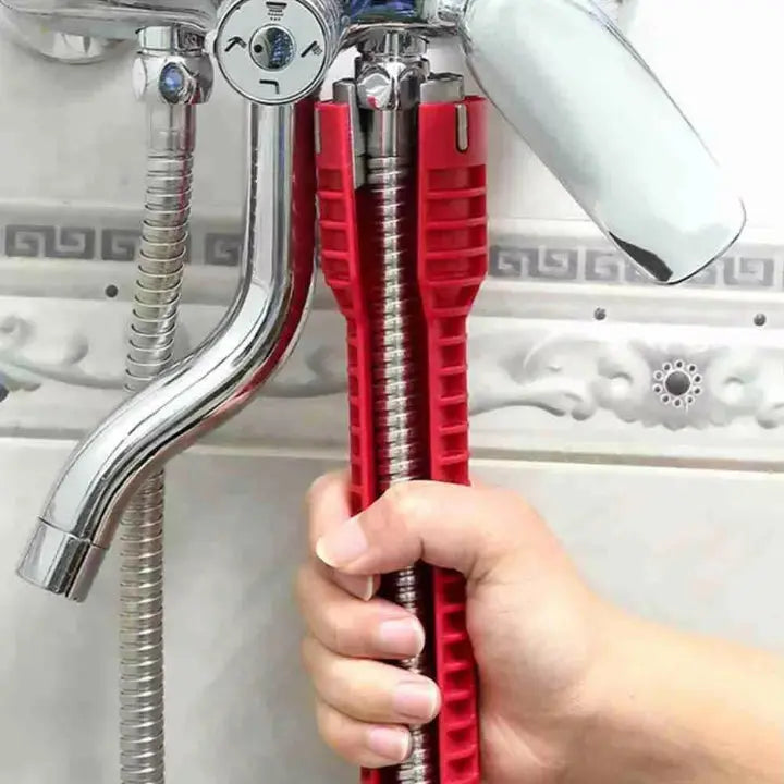 Sanitär Montageschlüssel Set für Armatur und Siphon Installation