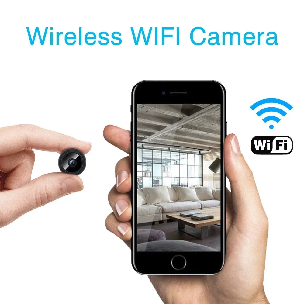 Mini WLAN Überwachungskamera 1080P Full HD mit Nachtsicht