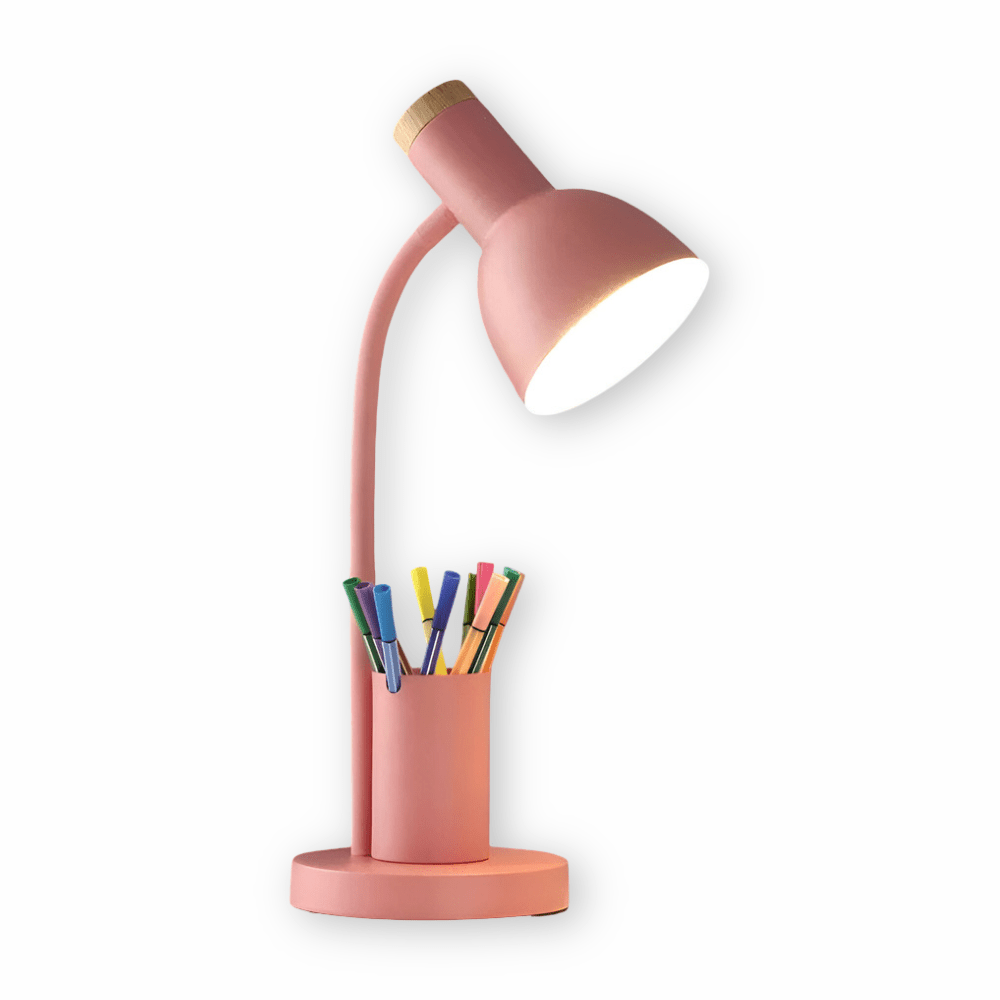 LED Schreibtischlampe mit Stiftehalter für Büro und Homeoffice
