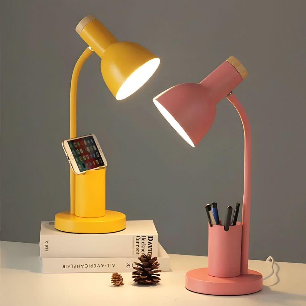 LED Schreibtischlampe mit Stiftehalter für Büro und Homeoffice