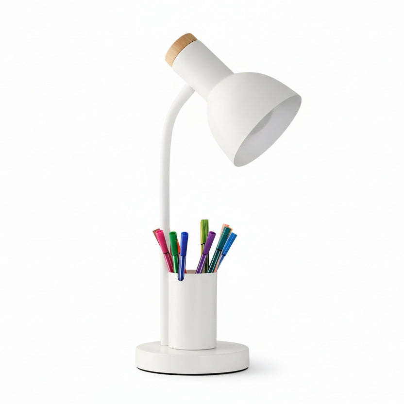 LED Schreibtischlampe mit Stiftehalter für Büro und Homeoffice