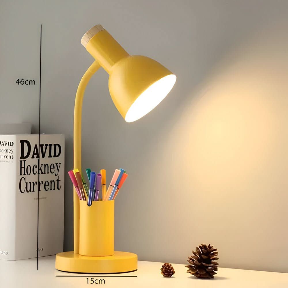 LED Schreibtischlampe mit Stiftehalter für Büro und Homeoffice