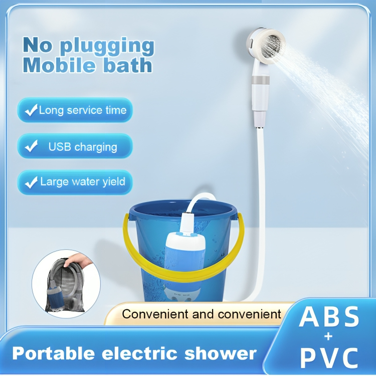 Tragbare Camping Dusche mit Akku - Mobile Outdoor Dusche kabellos