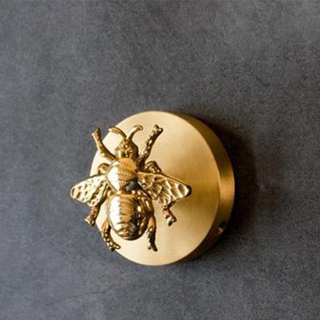 Messing Tierkopf Wandhaken – dekorativer Kleiderhaken mit Goldfinish