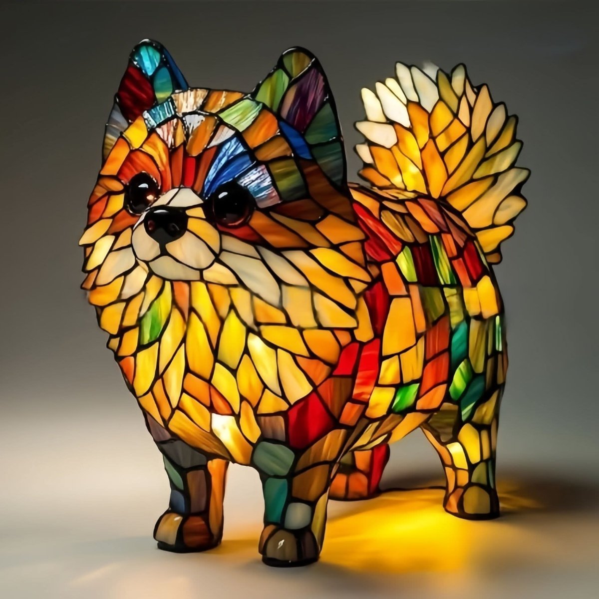 Hund Nachtlicht USB – dekorative Tierlampe mit warmem LED-Licht