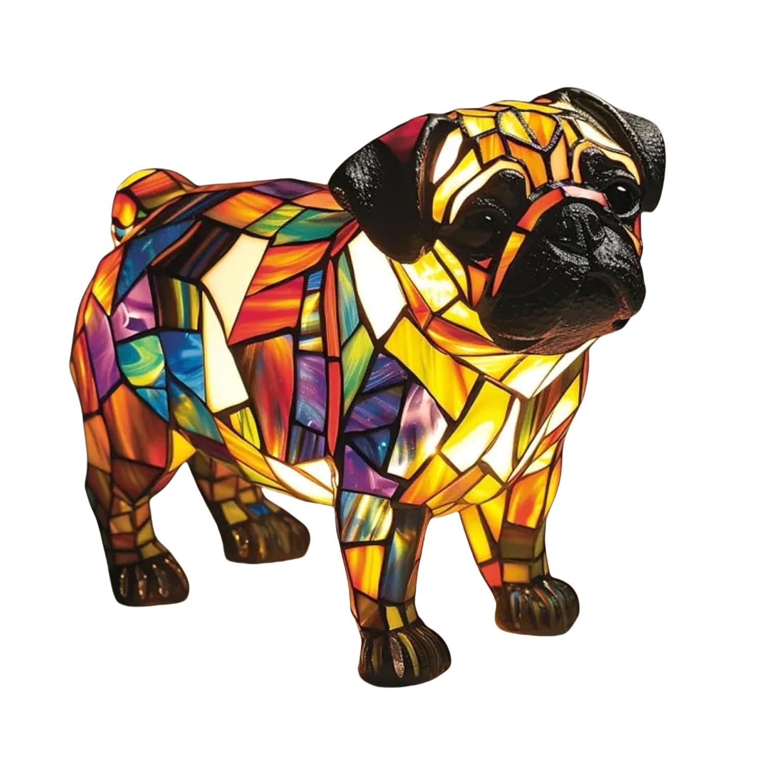 Hund Nachtlicht USB – dekorative Tierlampe mit warmem LED-Licht