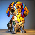 Hund Nachtlicht USB – dekorative Tierlampe mit warmem LED-Licht