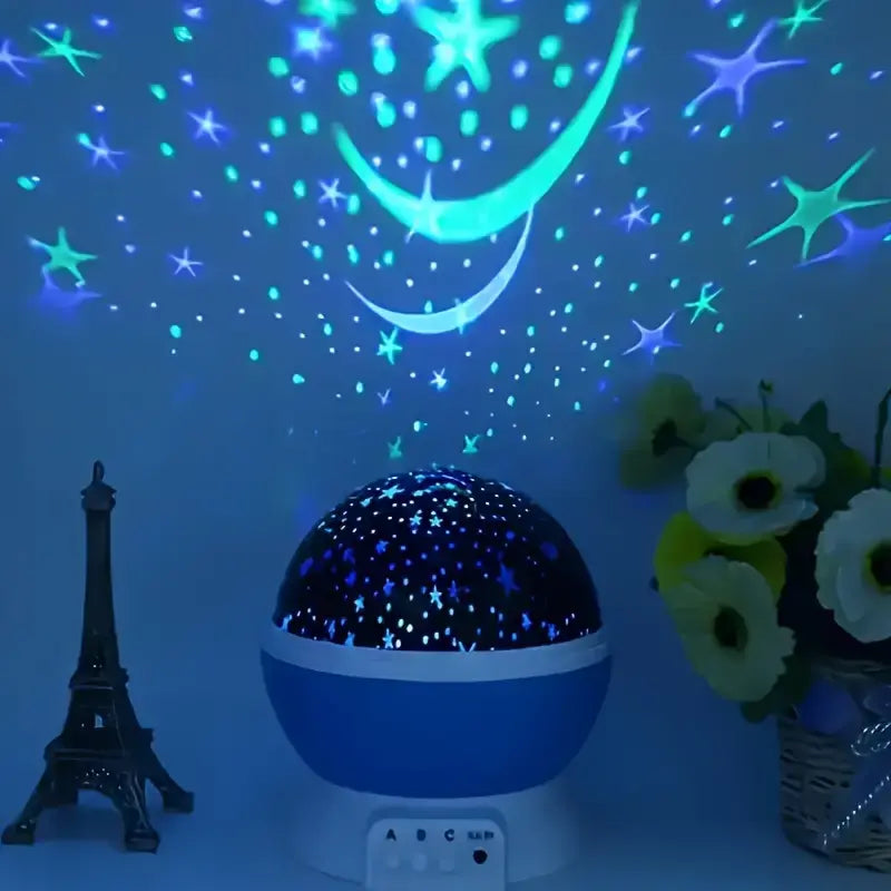 LED Sternenprojektor Nachtlicht USB aufladbar für Kinder
