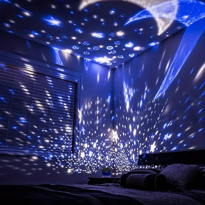 LED Sternenprojektor Nachtlicht USB aufladbar für Kinder