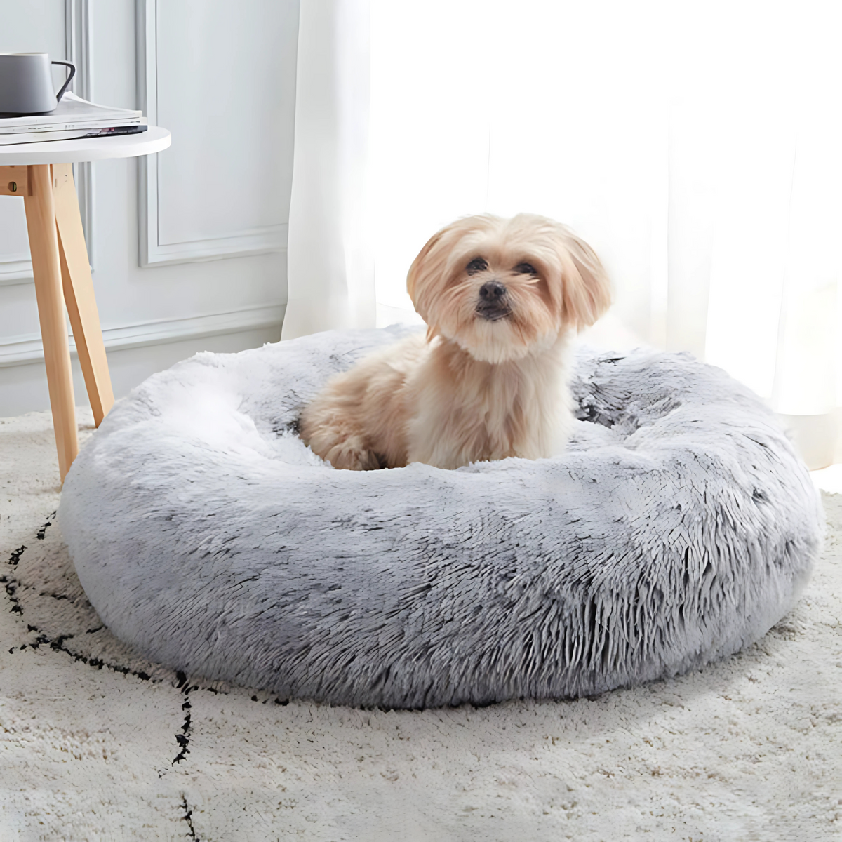 Haustierbett weich kuschelig - Hundekörbchen Katzenbett waschbar