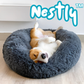 Haustierbett weich kuschelig - Hundekörbchen Katzenbett waschbar