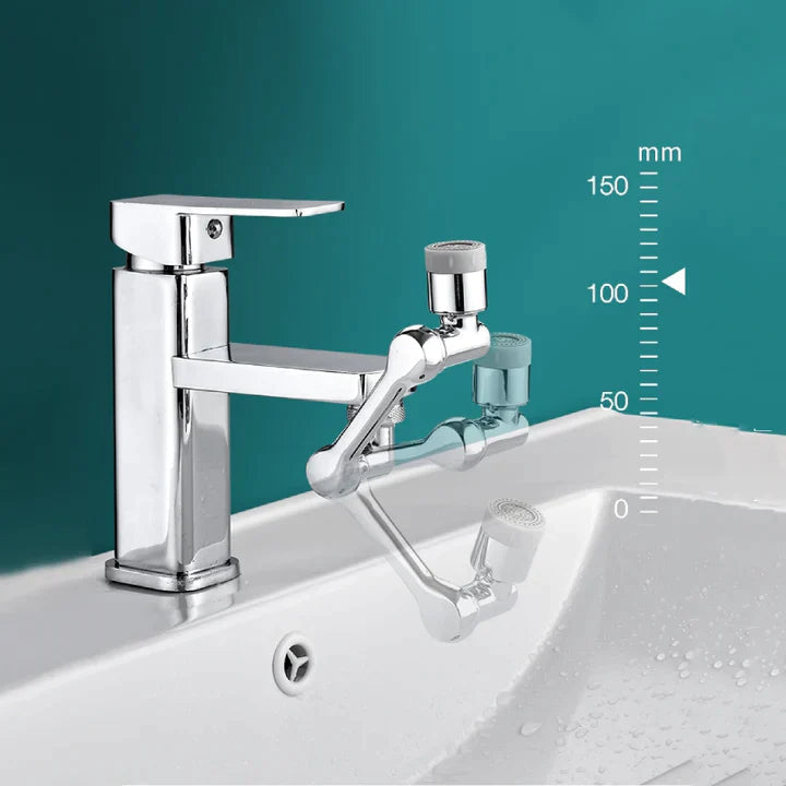 Wasserhahn Aufsatz Drehbar 1080° - Schwenkbar mit 2 Strahlarten