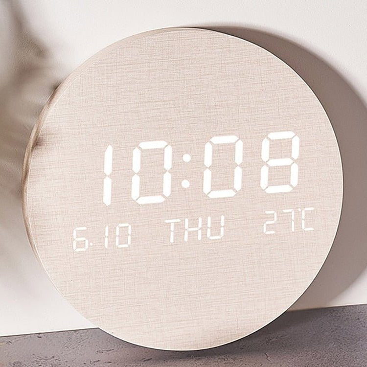 Digitale LED Tischuhr im skandinavischen Design – minimalistisch
